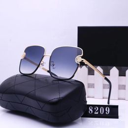 Fashion Classic Design Sunglasses Polarized Luxury Sunglasses For Men Women Pilot Sun Glasses UV400 Eyewear Metal Frame Polaroid Lens 7 Colors With box Cha8209