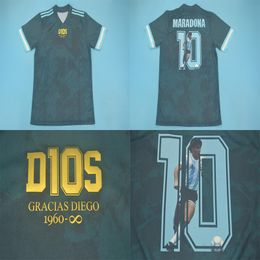 argentina football jersey UK - 20 21 Soccer Jerseys Retro Vintage Argentina Jersey Special Version Tribute DIEGO Maradona D10S For Men Shirt