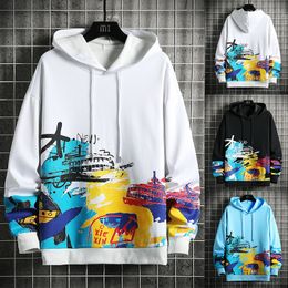 Printed Hoodies Men Fashion Hip Hop Streetwear Sweatshirt Lightweight Casual Hoodies Japan Style Harajuku Clothes Men 220816