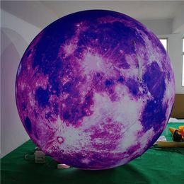 Llluminated Pink Inflatable Balloon Inflatables Balloon Mars Earth with LED