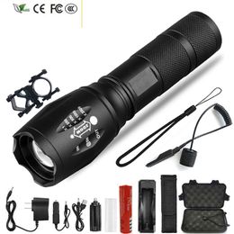 New Yunmai Led Flashlight Ultra Bright Waterproof Torch T6/L2/V6 Zoomable 5 Modes Tactiacl Flashlight For Hunting Use 18650 Battery