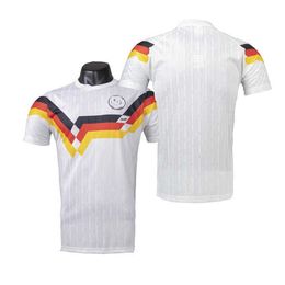 Soccer Jerseys 1990 World Cup German Guo Classic Football Shirt 90 Jersey 18 Klinsmann