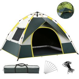 Folding Waterproof Awnings Camping tents Automatic Outdoor Sport Family 3-4 Person House Fast Popup Instant Camp Tent Beach Fishing Sun Shelter Tents