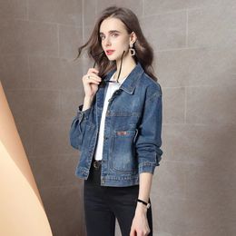 WT121-Women's Jackets brand Designer New Denim Jackets Women Casual Jeans Jacket Long Sleeve Cotton Coat