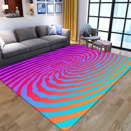 Carpets For Living Room Kid Bedroom Floor Mats Soft Bedside Sofa Large Area Rugs Home Decoration Lounge Rug Visual Vortex CarpetCarpets