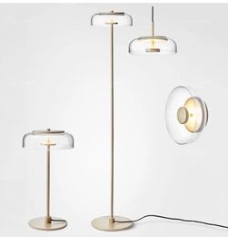 Pendant Lamps Post-modern Blossi Floor Lamp Circular Glass Lampshade Designer Living Room Office Lights Led Bedside Standing LampPendant