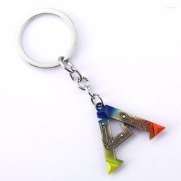 Keychains Survival Evolved Keyring Colorful Letter A Exquisite Gift Chaveiro For Men Women Keychain Car Bag Holder SurvivalKeychains Forb22