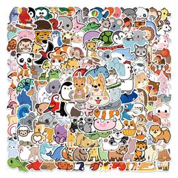 200Pcs/Lot Hotsale Cute Animal Stickers For Laptop Skateboard Notebook Luggage Water Bottle Car Decals Kids Gifts