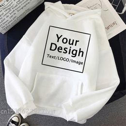Custom Print Diy Text Picture Hoodies Women ize Personalised Drop Sweatshirts 220712