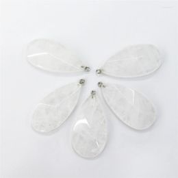Pendant Necklaces Reiki Healing White Crystal Pendulum Is Used In Natural Stone For DIY Jewelry Necklace Earring Making