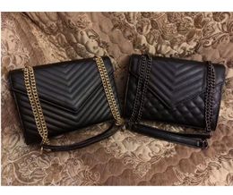 High quality flap bag luxury designer handbags SUNSET original leather women shoulder bags fashion medium crossbody bag Evening Bags #540