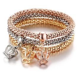 Charm Bracelets Korean Butterfly Crystal Chain Bracelet For Women Girls Gold Silver Colour Rhinestone Lock Bangles Jewellery GiftCharm