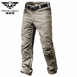 PAVEHAWK Summer Cargo Pants Men Khaki Black Camouflage Army Tactical Military Work Casual Trousers Jogger Sweatpants Streetwear 220330