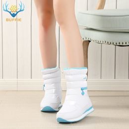 Winter boot warm shoes snow boot 30% natural wool footwear white color IE big size zipper midcalf Y200114