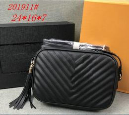 Women Luxurys Designers Diagonal Bags Casual Travel Tassel Small Square Bag PU Material Fashion Shoulder Bag's Wallet purse