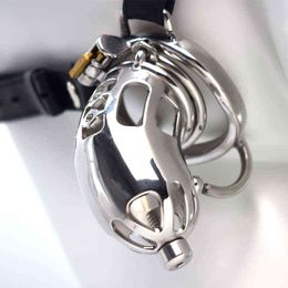 NXY Chastity Device Frrk Wearing Stainless Steel Arc Ring Men's Sex Control Lock Alternative Adult Products 0416