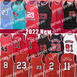 College Basketball Wears New Basketball Jerseys Lonzo Ball Demar DeRozan Derrick Rose Mens Shirts 23 Zach LaVine Scottie Pippen Dennis Rodman 75th anniversary City