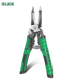 LAOA Multifunctional Electrician Pliers Long Nose Wire Stripper Cable Cutter Terminal Crimping Hand Tools 220428