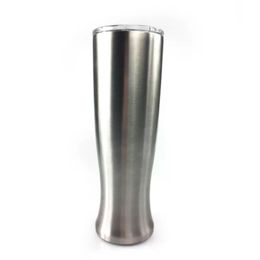 Stainless Steel Pilsner Beer Glass Tumblers Coffee beer Mug Office Creative Vase Cup With Lids Keep cold can custom
