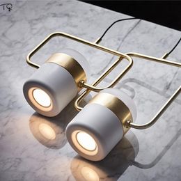 Pendant Lamps Nordic Simple Postmodern Rotating Led Lights Rose Gold Iron Suspension Luminaire Dining Room Bedroom Study Hanging LampPendant