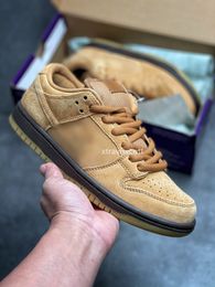 Shoes Mens Dnks Low Wheat Mocha Murky Brown Shoe Sports Sneakers Real Leather Colour Wheat/mocha/murky Fast