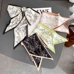 Luxury Brand Silk Scarf Women Soft Neckerchife Hijab Head Female Foulard Print Scarves Shawl Bandanna Handkerchief