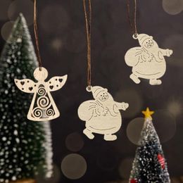 Christmas Decorations Creative Diy Wood Products Tree Year Mall Pendant Wooden CraftsChristmas