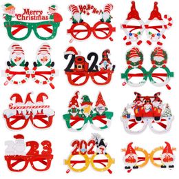 2023 New Children Christmas Glasses Decoration Christma Decorations Photo Props Snowman Elk Party Glasses SN4623