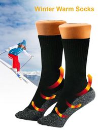 Sports Socks Winter Outdoor Sock Snowboard Cotton Thermal Ski Soccer Football Temperature Keeping Warm Stockings