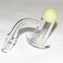 New Smoking Quartz Banger Nail with Spinning Bubble Carb Cap and Terp Pearl 10mm 14mm 18mm Joint 45 90 Degrees For Glass Bong water pipe dab rig