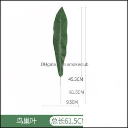 Garden Decorations Patio Lawn Home Slim Artificial Tropical Plant Leaves Indoor Outdoor Plants Office Decor Fake Green Gladiolus Leaf 559