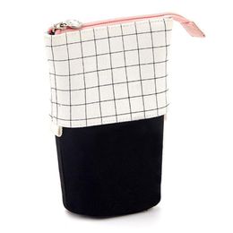 Cosmetic Bags & Cases Stand Up Pencil Holder Case Pen Box Stationery Pouch Bag Portable For SchoolCosmetic CosmeticCosmetic