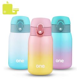 oneisall 260320ML Thermos Bottle Thermo Mug Vacuum Cup Stainless Steel Belly Thermal Bottles Water Insulated Tumbler Mugs Y200106