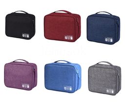 Multifunctional Portable Zipper Storage Bags Waterproof Digital Bag Travelling Cosmetic Data Cable Charger Organiser DE396