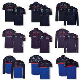 F1 team uniform new driver T-shirt men and women fans racing suit casual round neck quick-drying T-shirt can be Customised