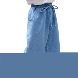 Baby Jeans Wide Leg Pants Jeans Baby Solid Colour Jeans Baby Girl Spring Autumn Girls Clothes 210412