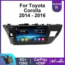 2 din HD Touchscreen 10.1 inch car dvd Radio Player GPS Navi Android For 2013-2015 Toyota Corolla Rear camera DVR Carplay