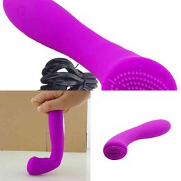Nxy Vibrators 30 Speeds Usb Rechargeable Power g Spot Clitoris Stimulate Electric Shock Sex Toys for Women Product 220505