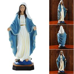 Decorative Objects & Figurines Our Lady Of Grace Blessed Virgin Mary Statue Resin Handmade Crafts Catholic Religious Ornament For Home Offic