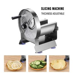 Multifunctional Lemon Potato Slicer Commercial Manual Stainless Steel Fruit Vegetable Slicing Garlic Slice Lotus Root Milk Tea Shop