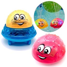Bath Toys Spray Water Light Music Rotate Ball Kid Toys for Baby Toddler Bathroom Summer Play Water 220531