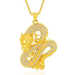 Dragon pendant necklace mascot Jewellery lucky symbol gift auspicious dragon pendant necklace