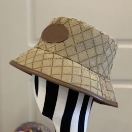 Men Women Luxury Designer Bucket Hats Fashion Cotton Canvas Sunhat Casquette Baseball Cap Mens Beanies Womens Fitted Fedora Designers Caps