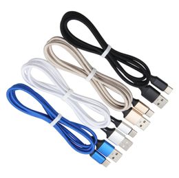Type C Micro USB Cables Fast Charging V8 Type-C Data Cable 1m 2m 3m Braided Charger Cord For Huawei HTC Samsung Android Phone