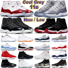 cherry hats Canada - Jumpman 11 Men Basketball Shoes 11s Cool Grey Bred Jubilee Cherry Cap and Gown Low 72-10 Concord Legend Blue Pure Violet Mens Women Trainers Outdoor Sports Sneakers