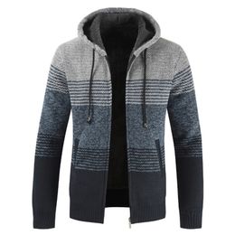NEGIZBER Winter Mens Coats and Jackets Casual Patchwork Hooded Zipper Coats Men Fashion Thick Wool Jacket Men Streetwear T200106