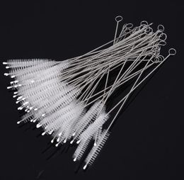 DHL Nylon Straw Feeding bottle Cleaners Stainless steel Cleaning Brush Drinking Pipe Cleaners 175 mm Long SN4576