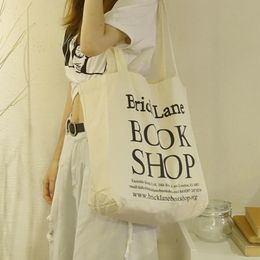 Evening Bags Women Canvas Shopping Bag Simple Books Girls Cotton Cloth Shoulder Eco Handbag Ladies Big Grocery Shopper ToteEvening