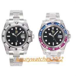 VR Factory Luxury Watch 40mm 1116759 Diamond Bezel and Bracelet Rotating Circle Automatic Machanical Cal.3186 Movement 904L Steel Sapphire Diver Wristwatch