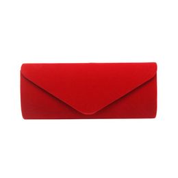 Evening Bags High Quality Velvet Envelope Clutch Bag Lady Woman Female Girl Simple Design Elegant